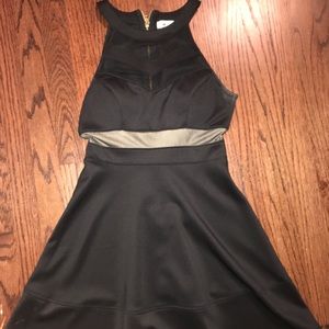 Skater dress with mesh